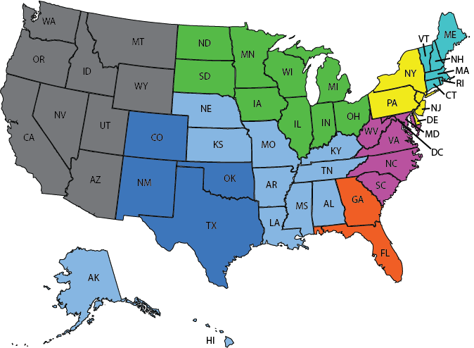 Click An Area To View Salesperson Information